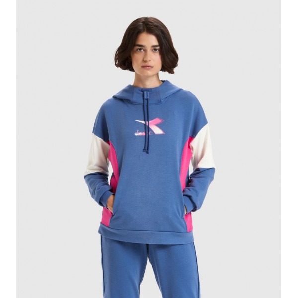 DIADORA FELPA CAPPUCCIO DONNA
